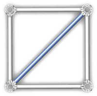 水平斜桿（P）